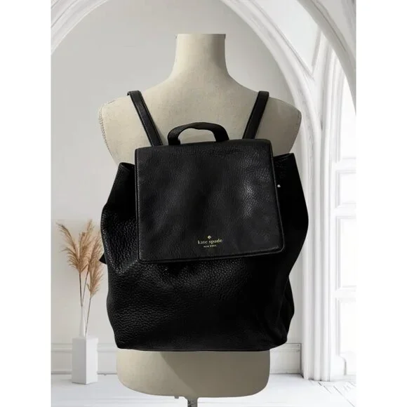 kate spade | Bags | Kate Spade Black Pebble Leather Top  display picture 3